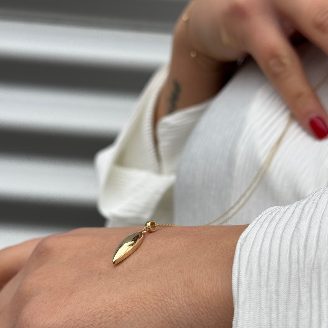 Golden Drop Kette - 585er Echtgold - Elina Gold