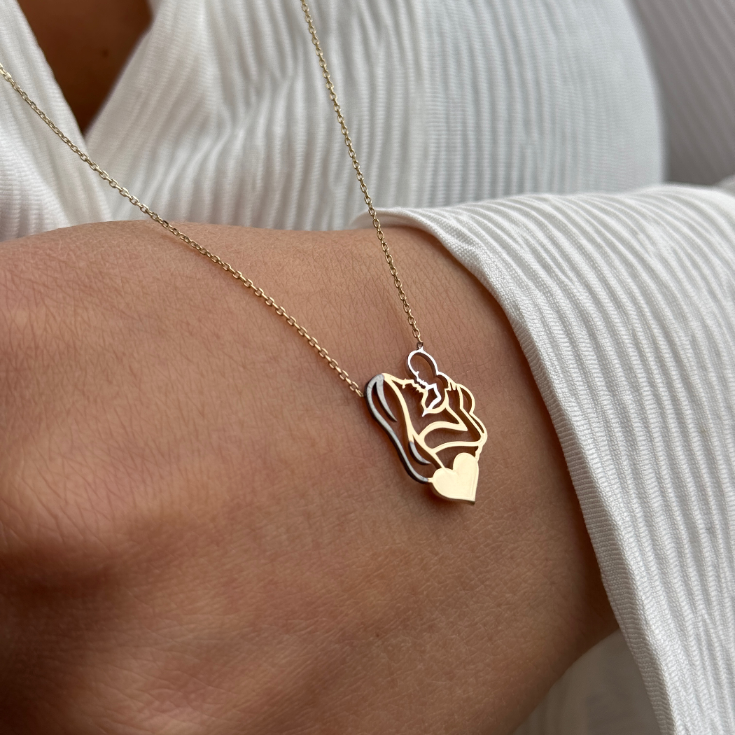 Mutter Kind - Kette - 585er Echtgold - Elina Gold