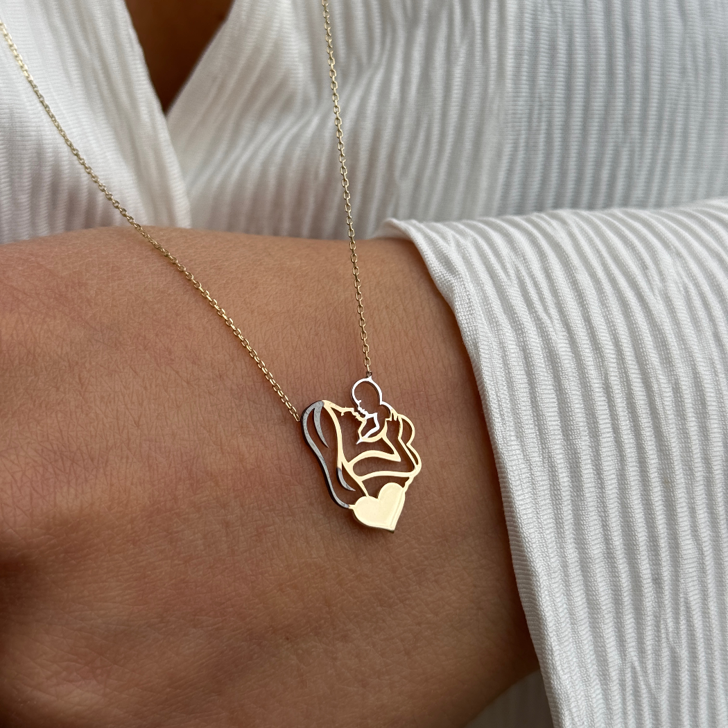 Mutter Kind - Kette - 585er Echtgold - Elina Gold