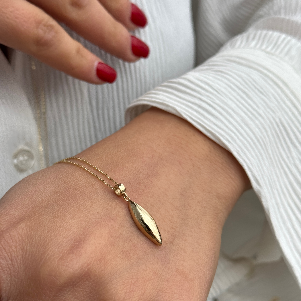 Golden Drop Kette - 585er Echtgold - Elina Gold