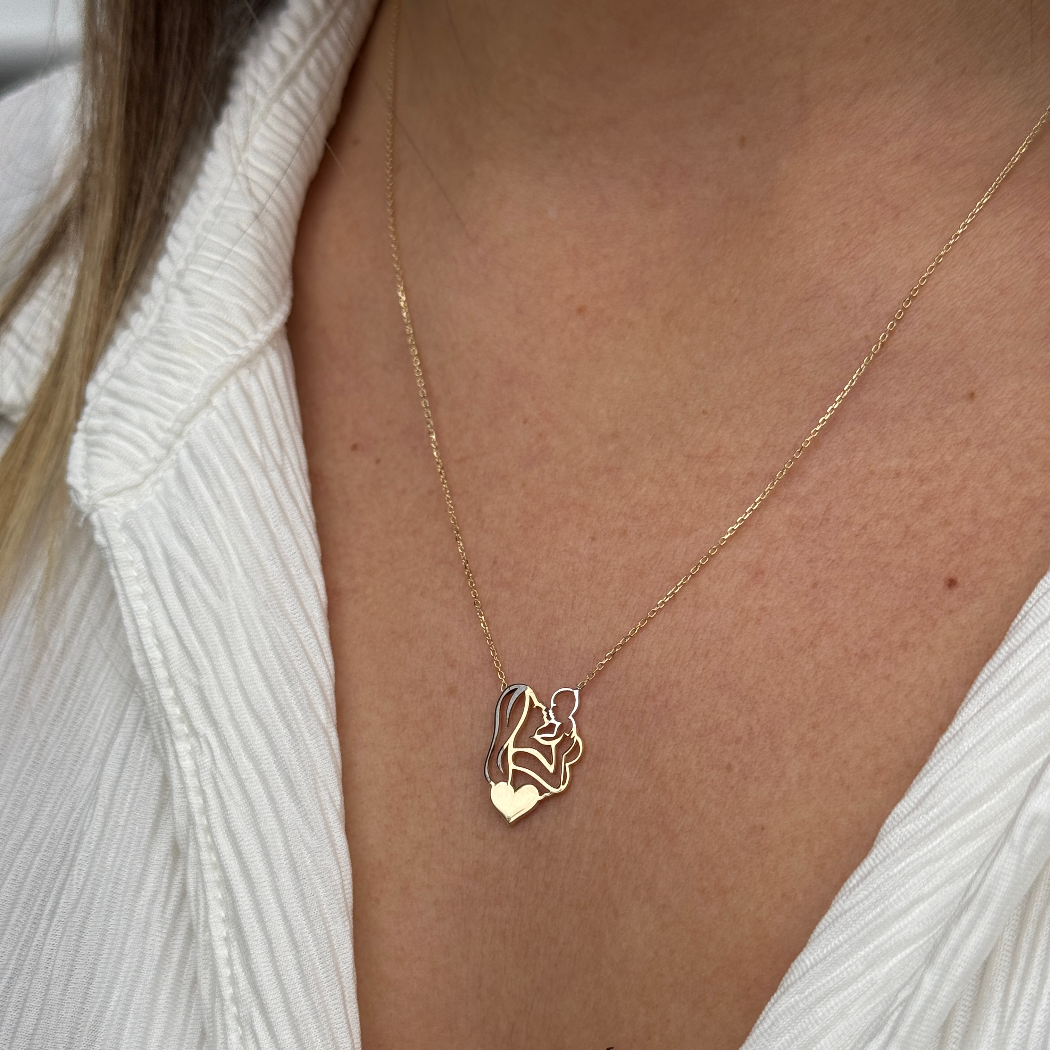 Mutter Kind - Kette - 585er Echtgold - Elina Gold