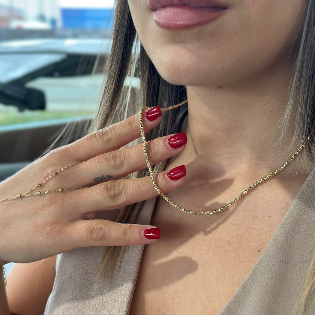 Dorika Kette - 585er Echtgold - Elina Gold