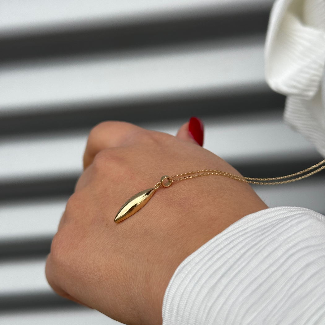 Golden Drop Kette - 585er Echtgold - Elina Gold