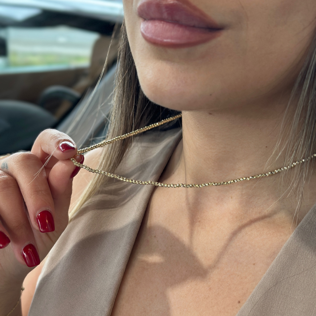 Dorika Kette - 585er Echtgold - Elina Gold