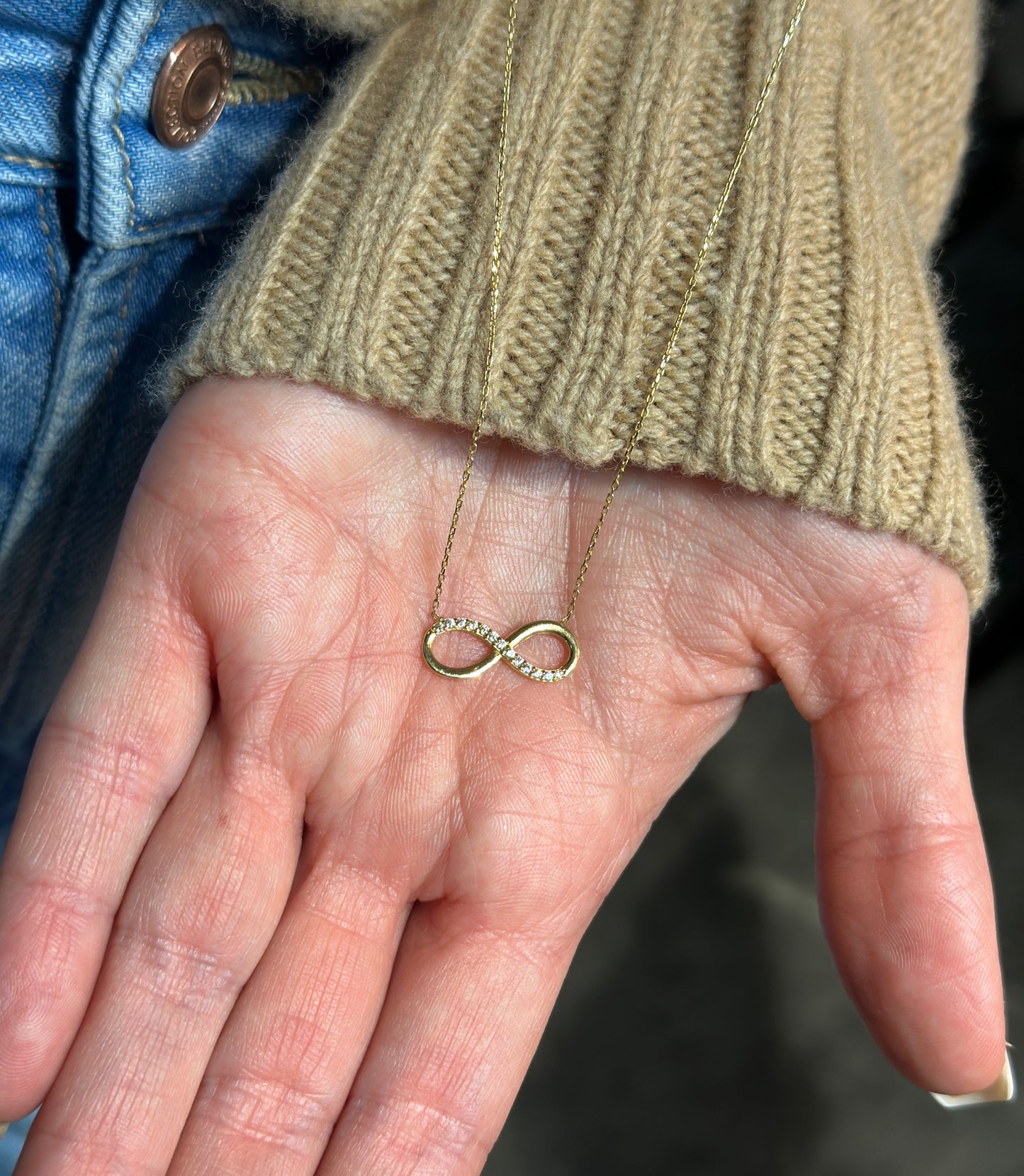 Infinity-Shine-Kette - 585er Gold - Elina Gold