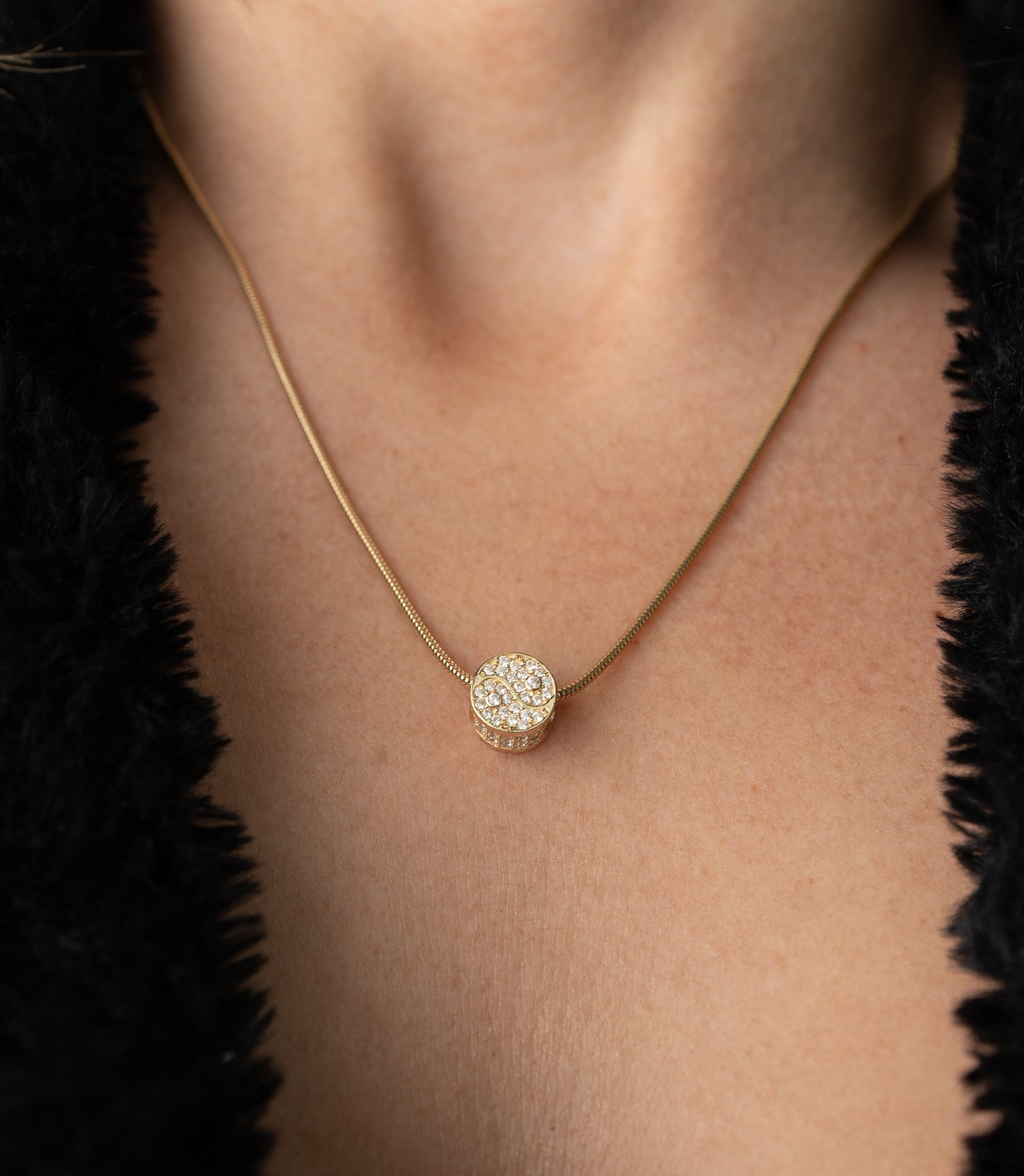 ''Ying und Yang''-Kette - 585er Gold - Elina Gold