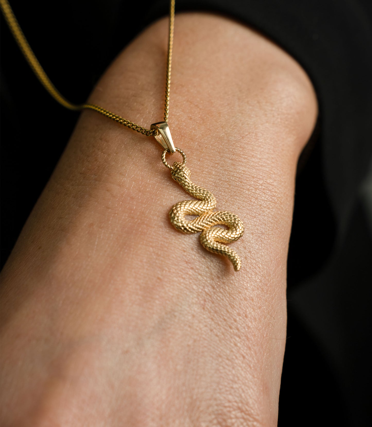 Schlangen-Kette Elina Gold