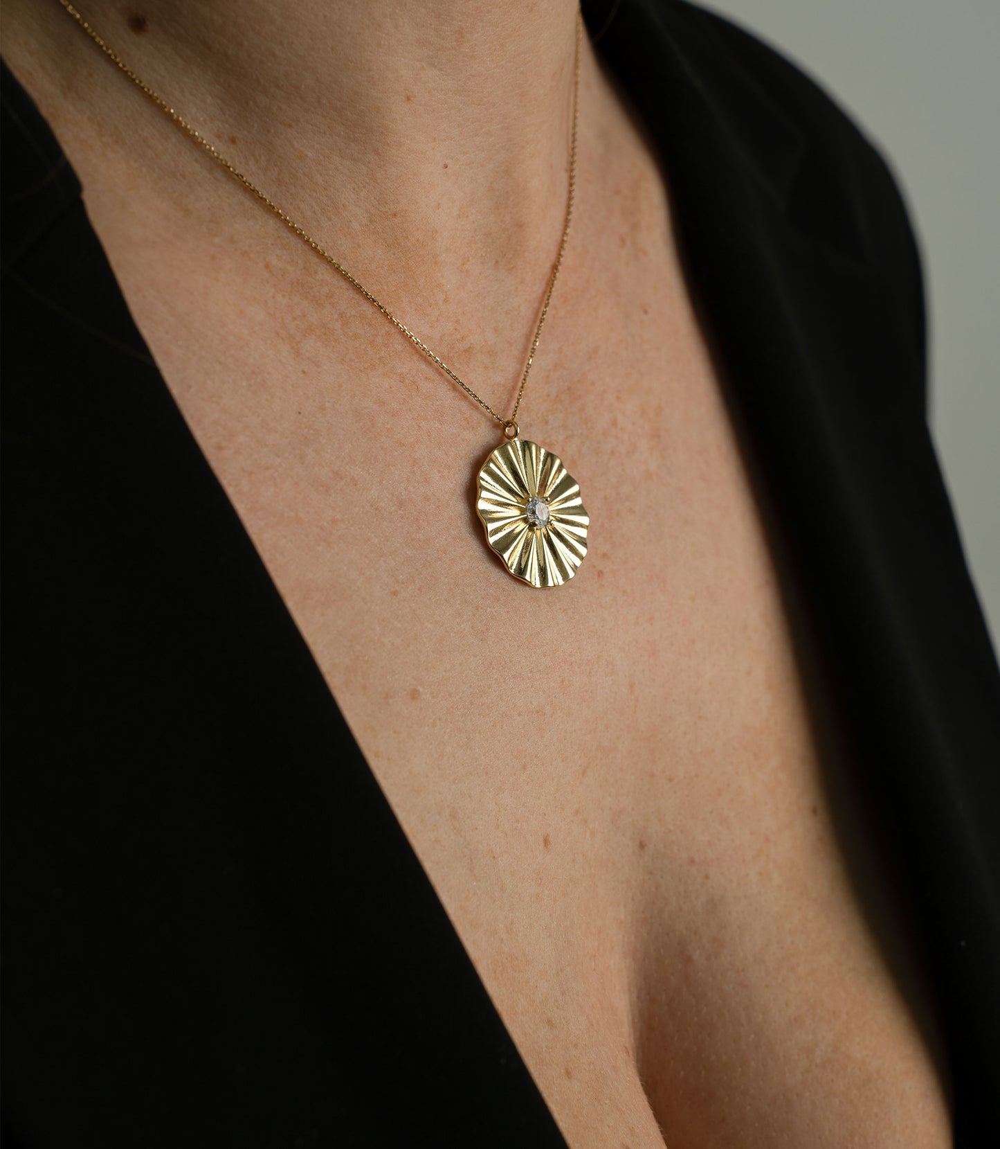 Luxus-Feeling-Round-Kette - 585 Gold - Elina Gold