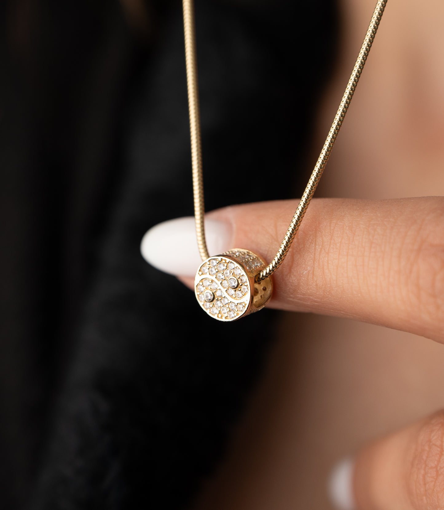 ''Ying und Yang''-Kette - 585er Gold - Elina Gold
