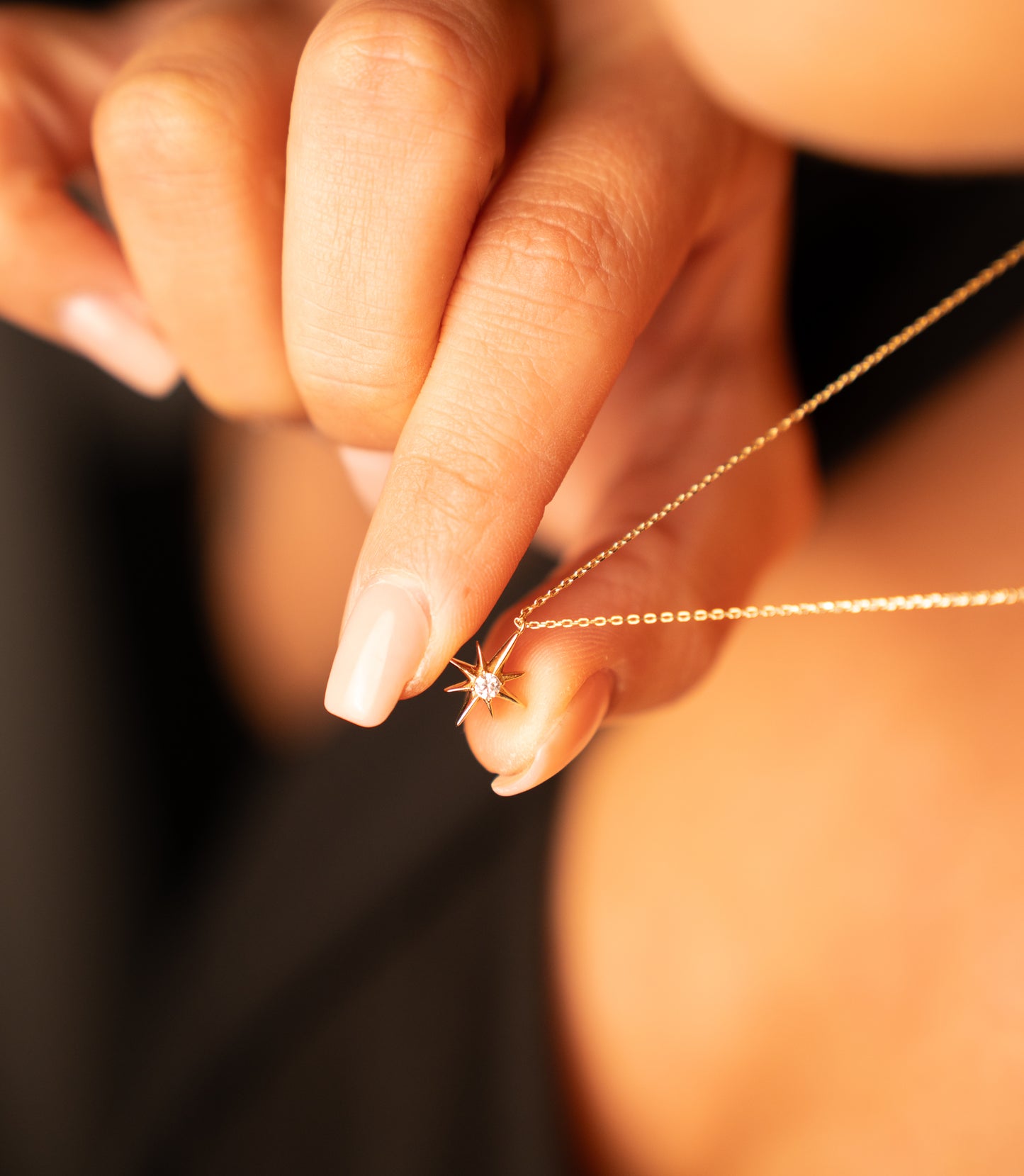 Nordstern -Kette 585er Gold - Elina Gold