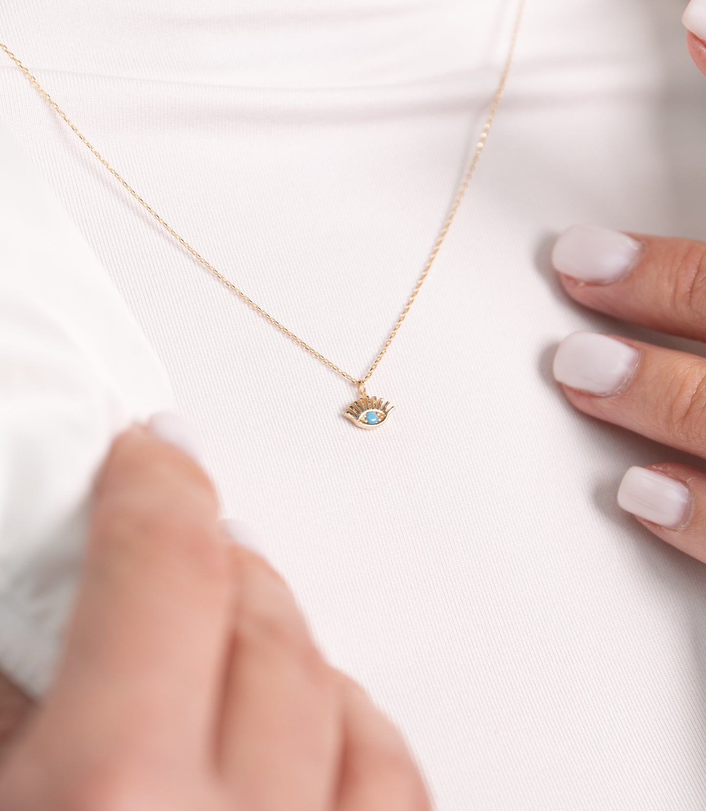 ''Nazar Auge''-Kette - 585er Gold - Elina Gold