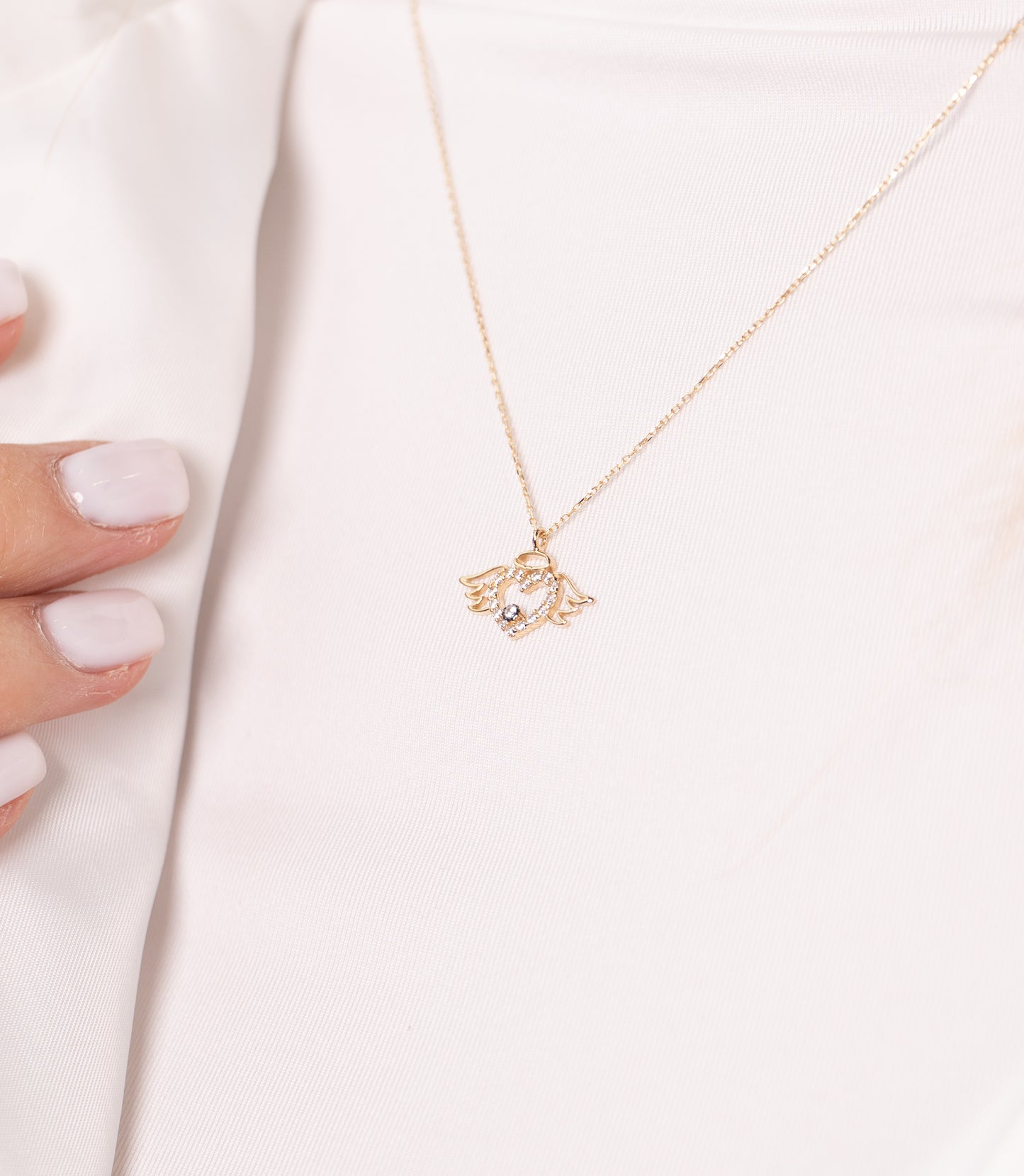 ''Engel Herz''-Kette - 585er Gold - Elina Gold