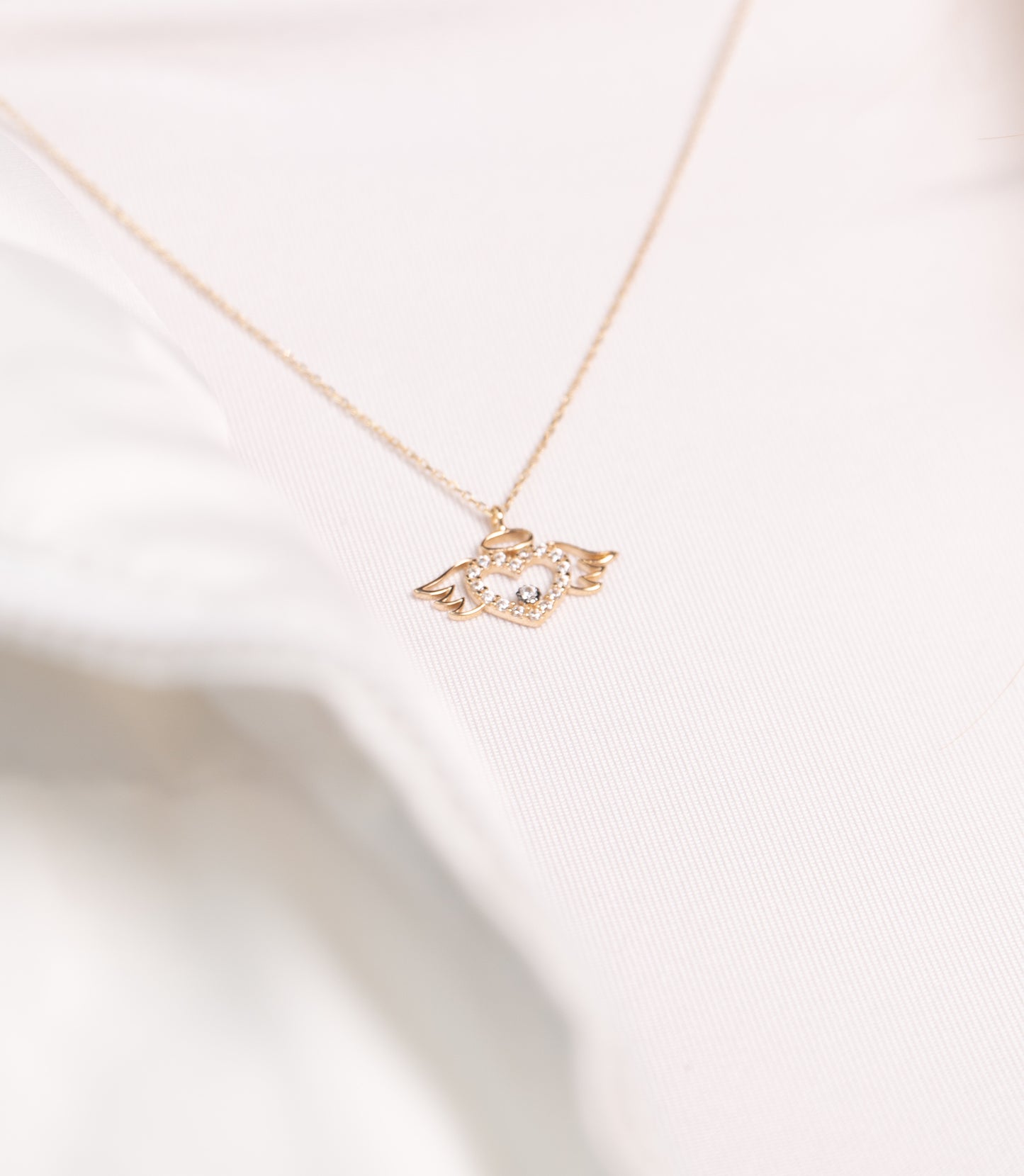 ''Engel Herz''-Kette - 585er Gold - Elina Gold
