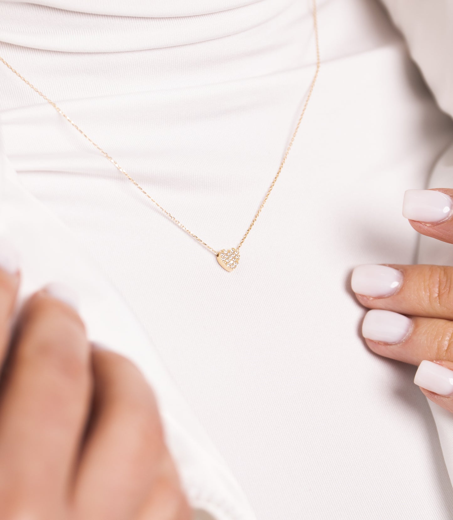 ''Herz Zirkonia'''-Kette - 585er Gold - Elina Gold