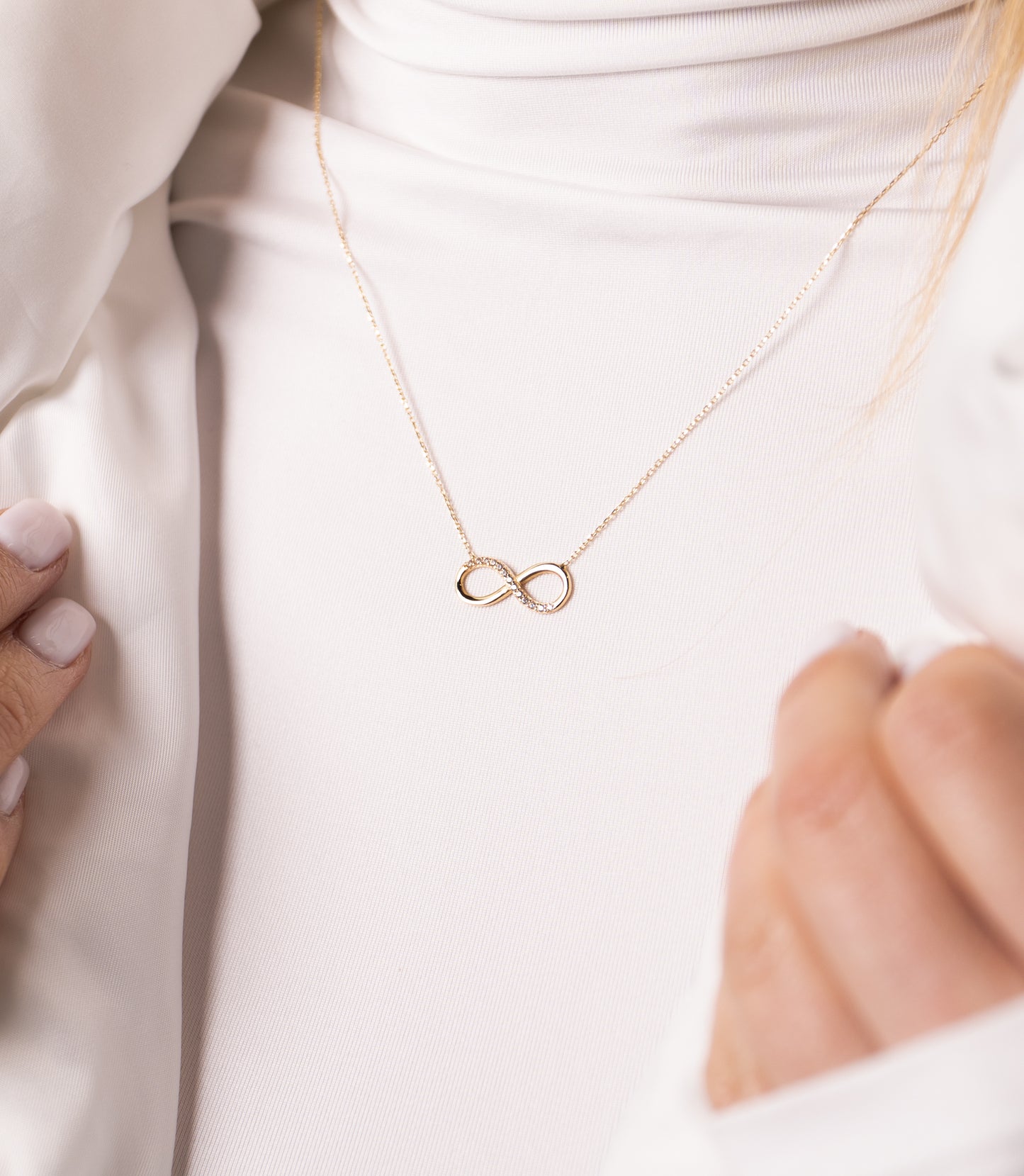 Infinity-Shine-Kette - 585er Gold - Elina Gold