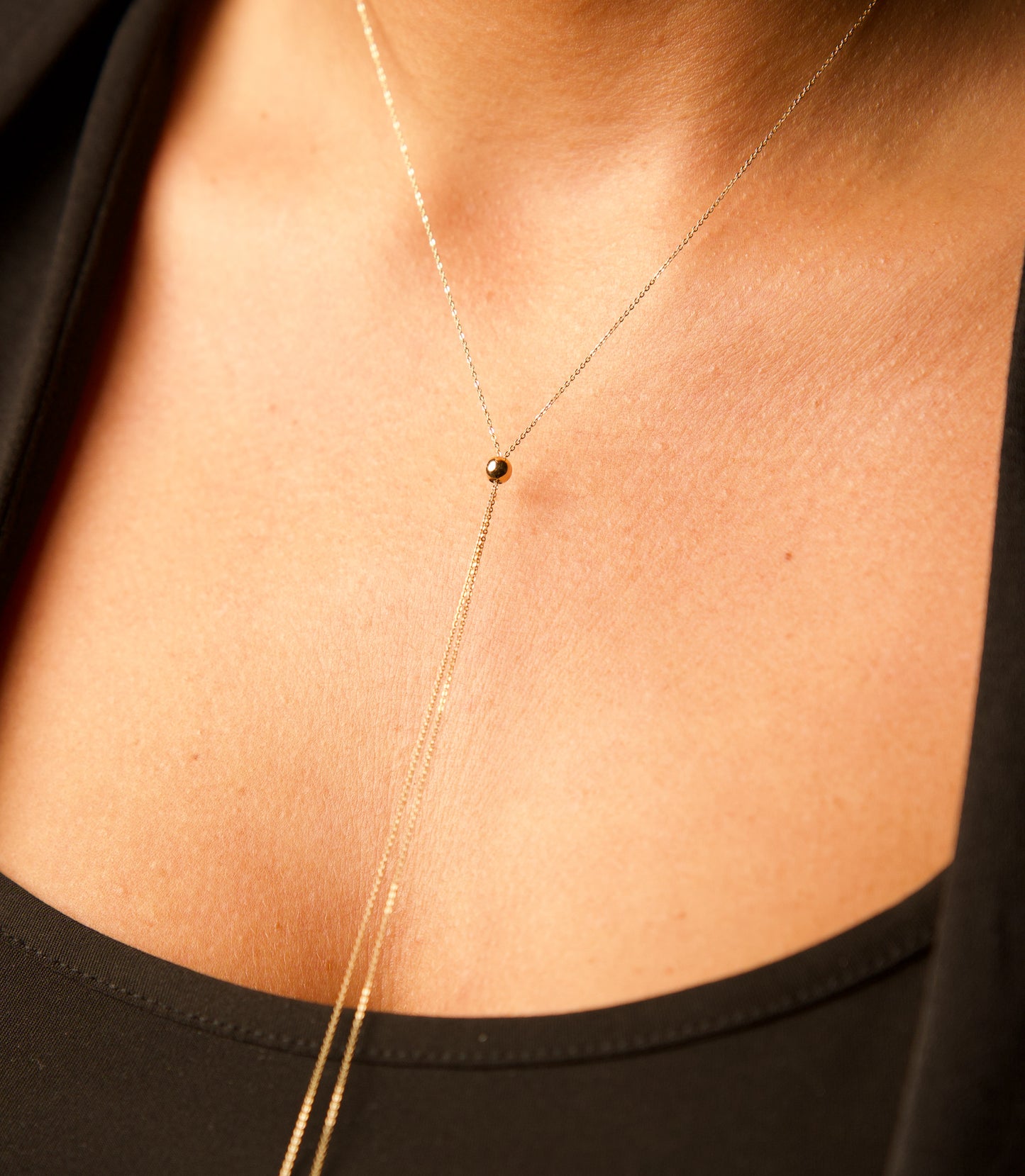 Verstellbare Kette -Kette 585er Gold - Elina Gold