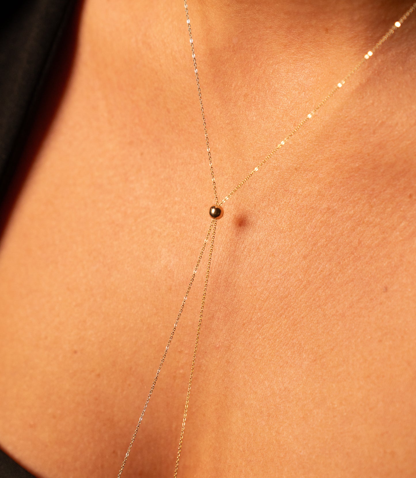 Verstellbare Kette -Kette 585er Gold - Elina Gold