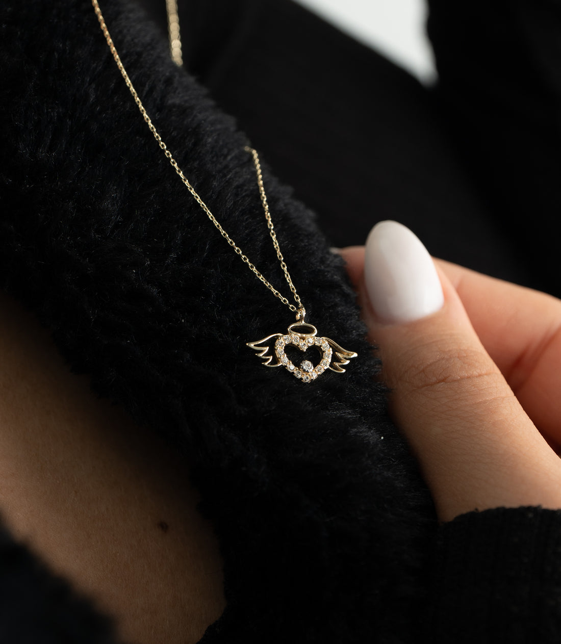 ''Engel Herz''-Kette - 585er Gold - Elina Gold