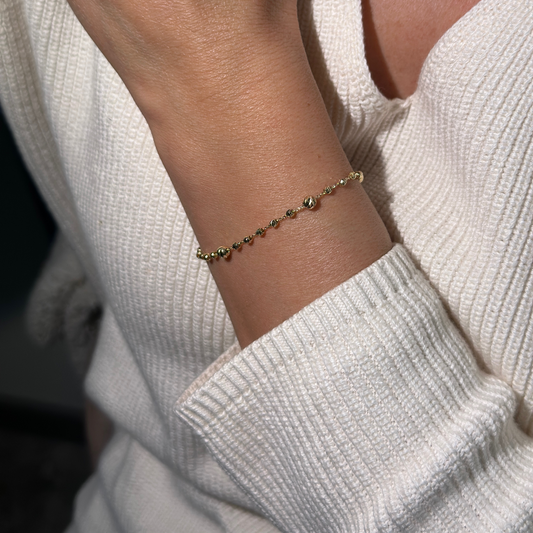 "Dorika Kugeln''-Armband - 585er Gold - Elina Gold