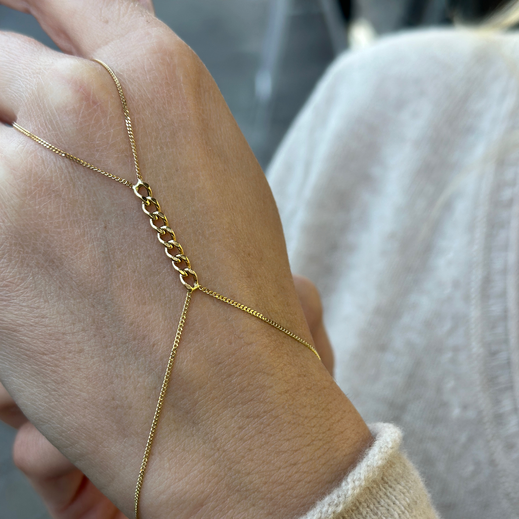 Kettenglied - Handkette - 585er Gold - Elina Gold