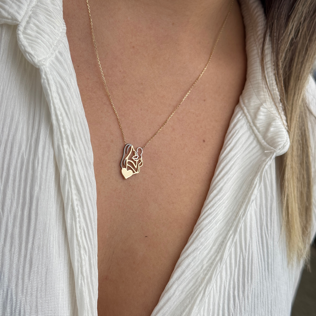 Mutter Kind - Kette - 585er Echtgold - Elina Gold