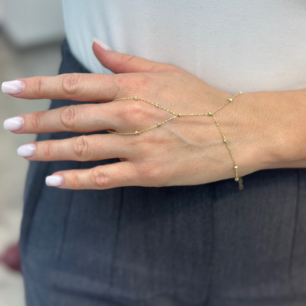 Dorika Handkette – 585er Gelbgold