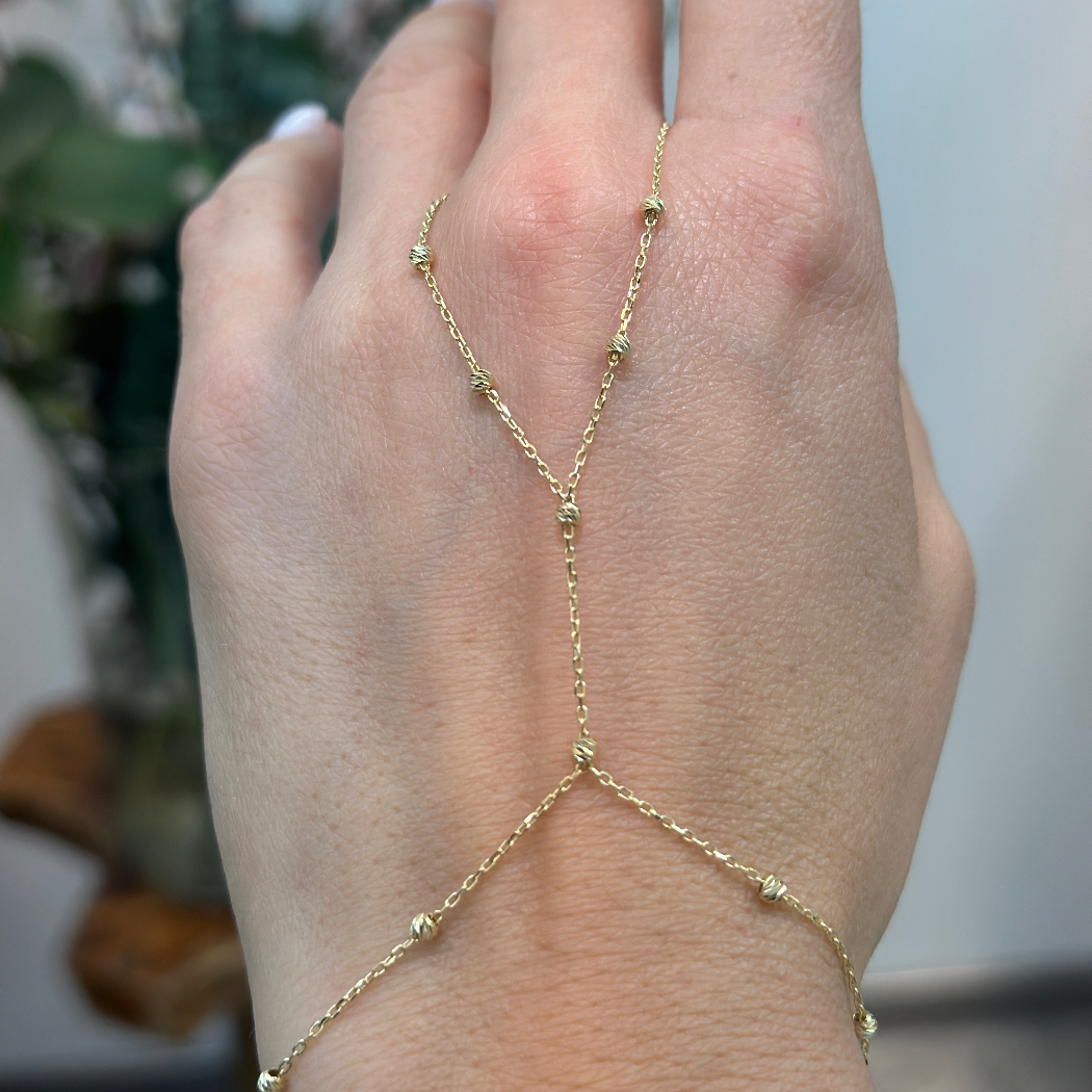 Dorika Handkette – 585er Gelbgold