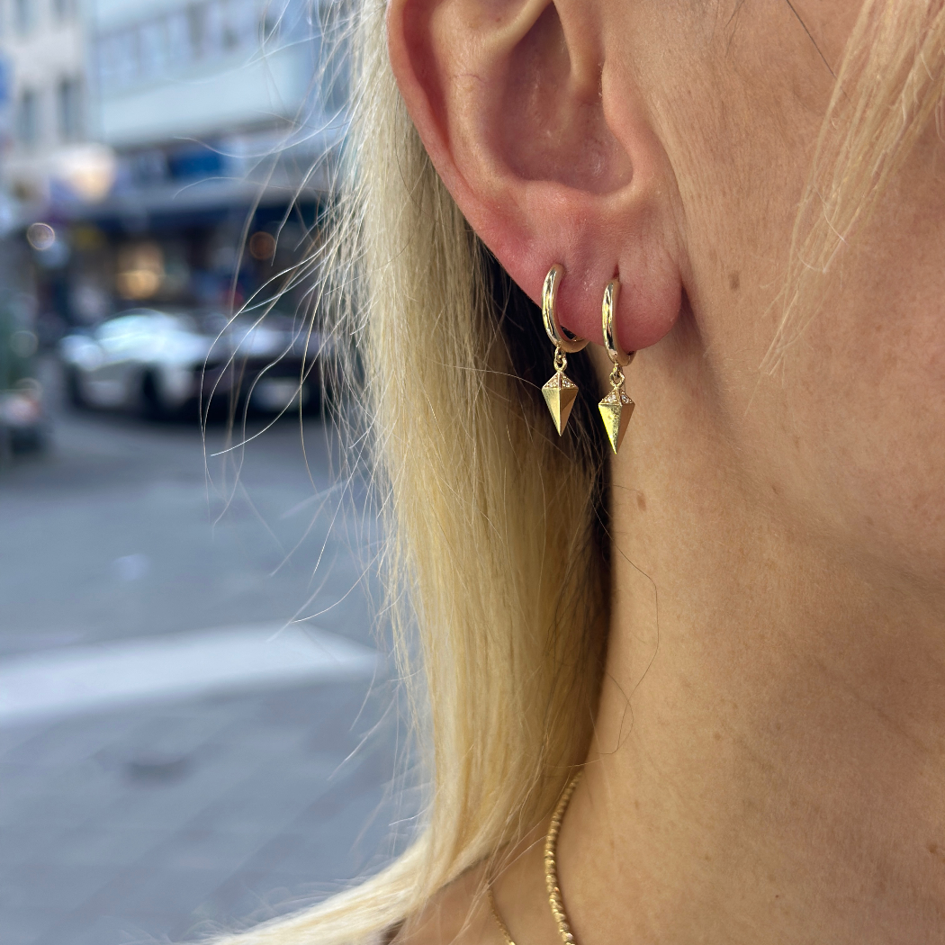 Prisma Creolen – 585er Gold