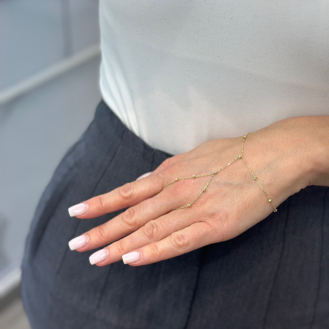 Dorika Handkette – 585er Gelbgold