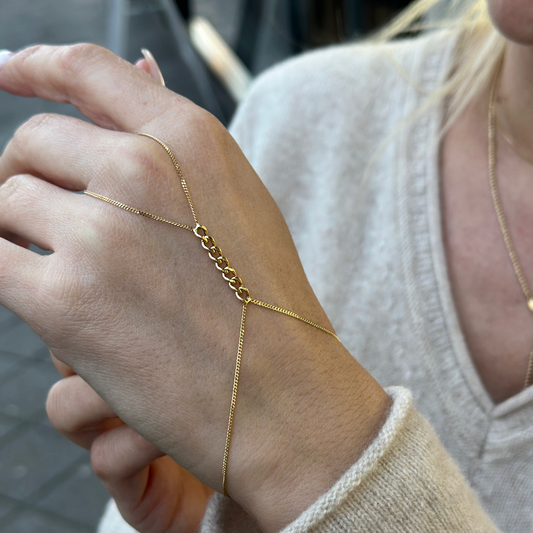 Kettenglied - Handkette - 585er Gold - Elina Gold