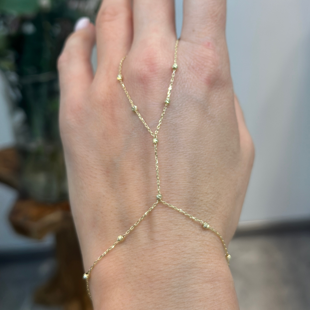 Dorika Handkette – 585er Gelbgold