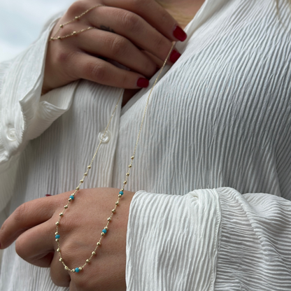 Ozean Kette Dorika - 585er Echtgold - Elina Gold