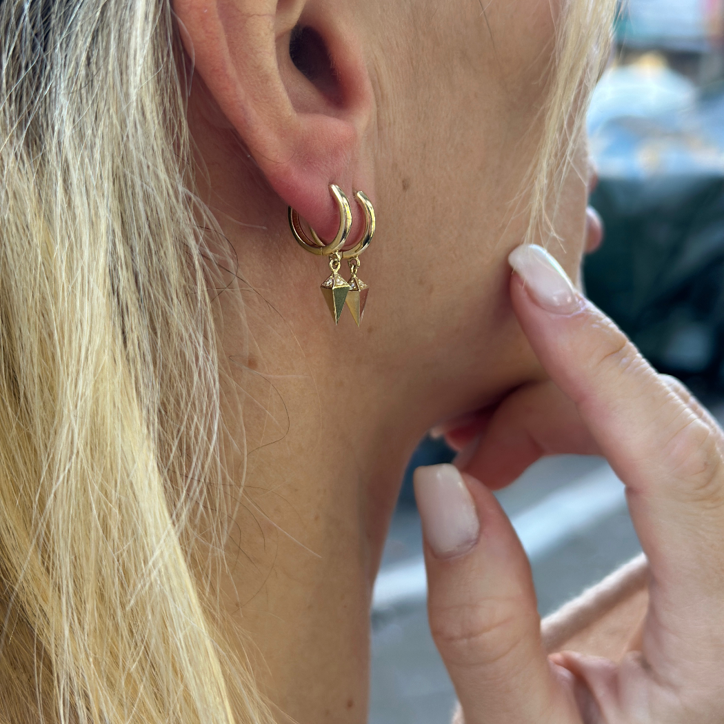 Prisma Creolen – 585er Gold