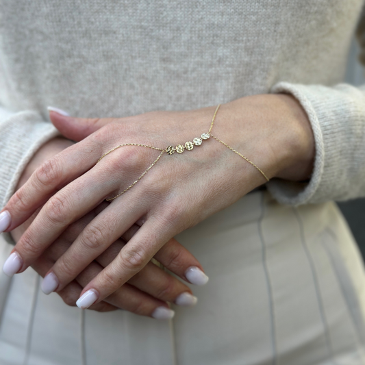 Sonnenstrahl - Handkette - 585er Gold - Elina Gold