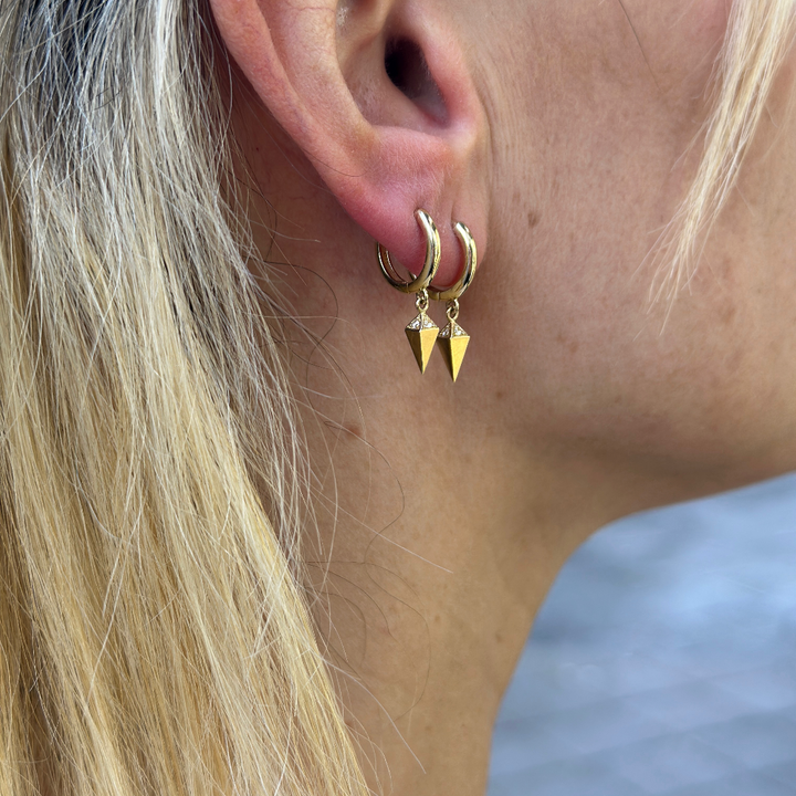 Prisma Creolen – 585er Gold