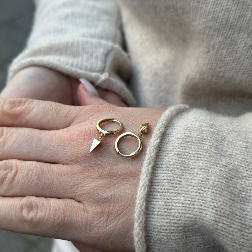 Prisma Creolen – 585er Gold