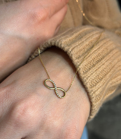 Infinity-Shine-Kette - 585er Gold - Elina Gold