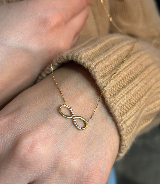 Infinity-Shine-Kette - 585er Gold - Elina Gold