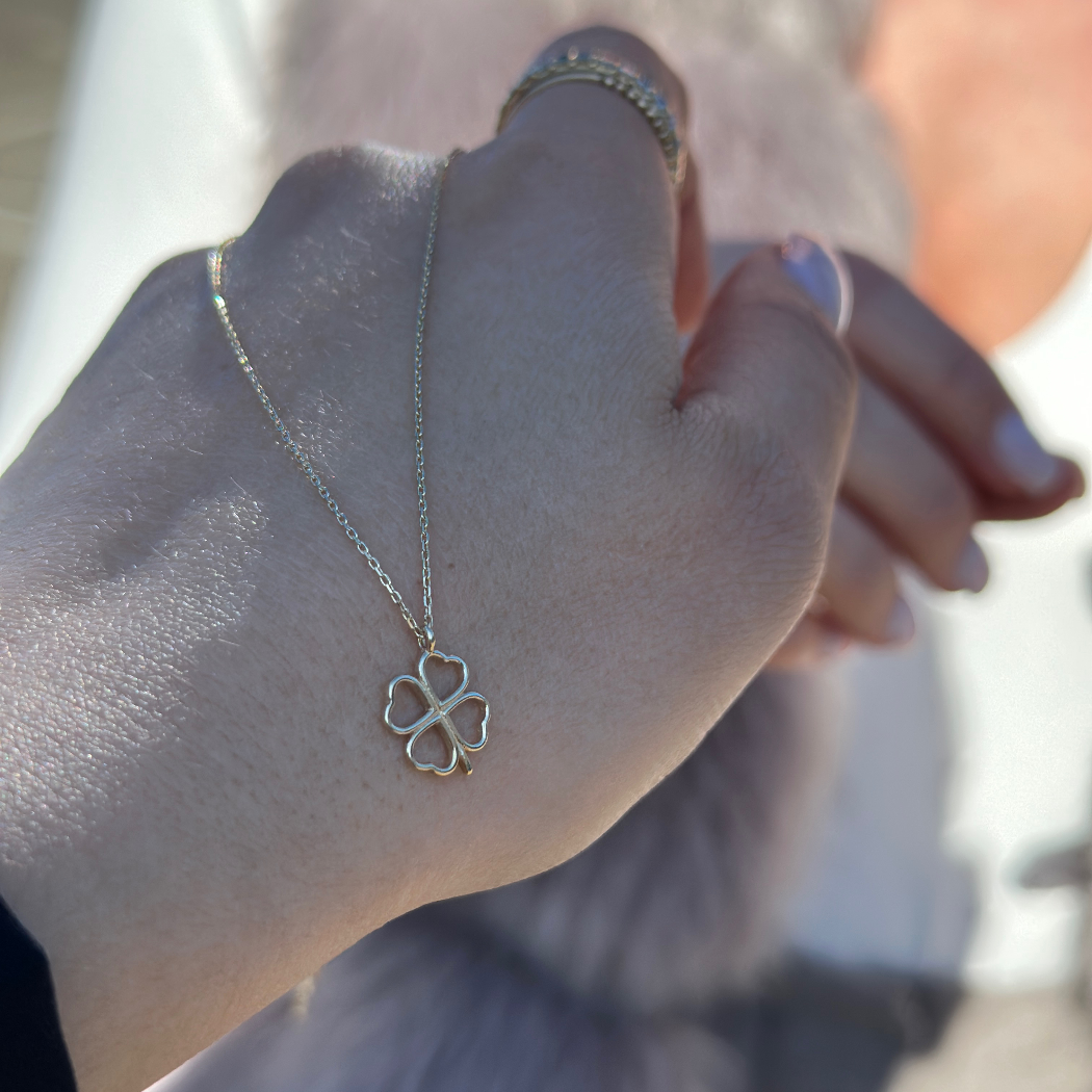 Kleeblatt Halskette