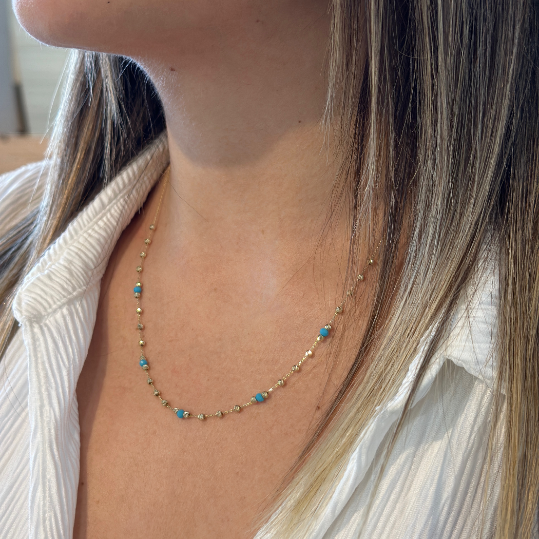 Ozean Kette Dorika – 585er Gold