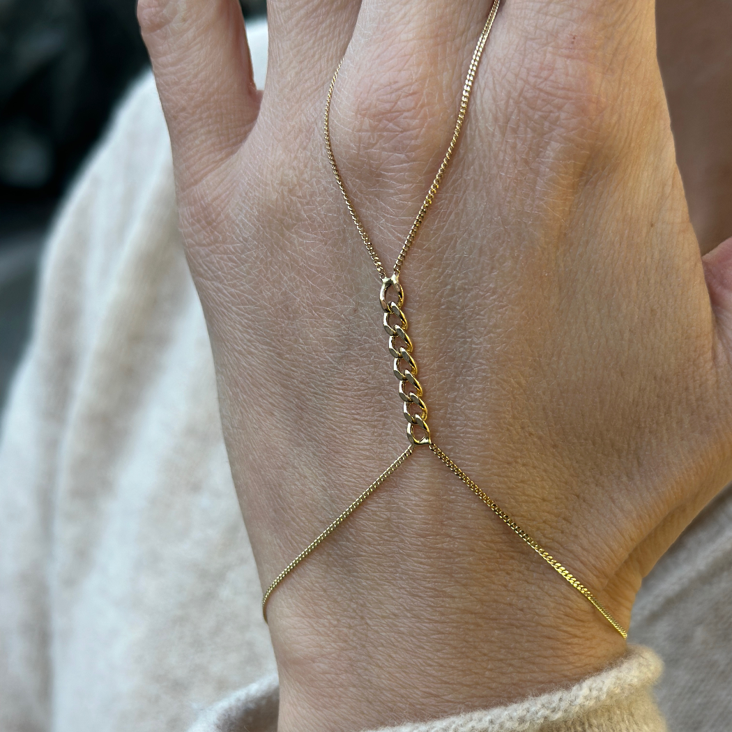 Kettenglied - Handkette - 585er Gold - Elina Gold