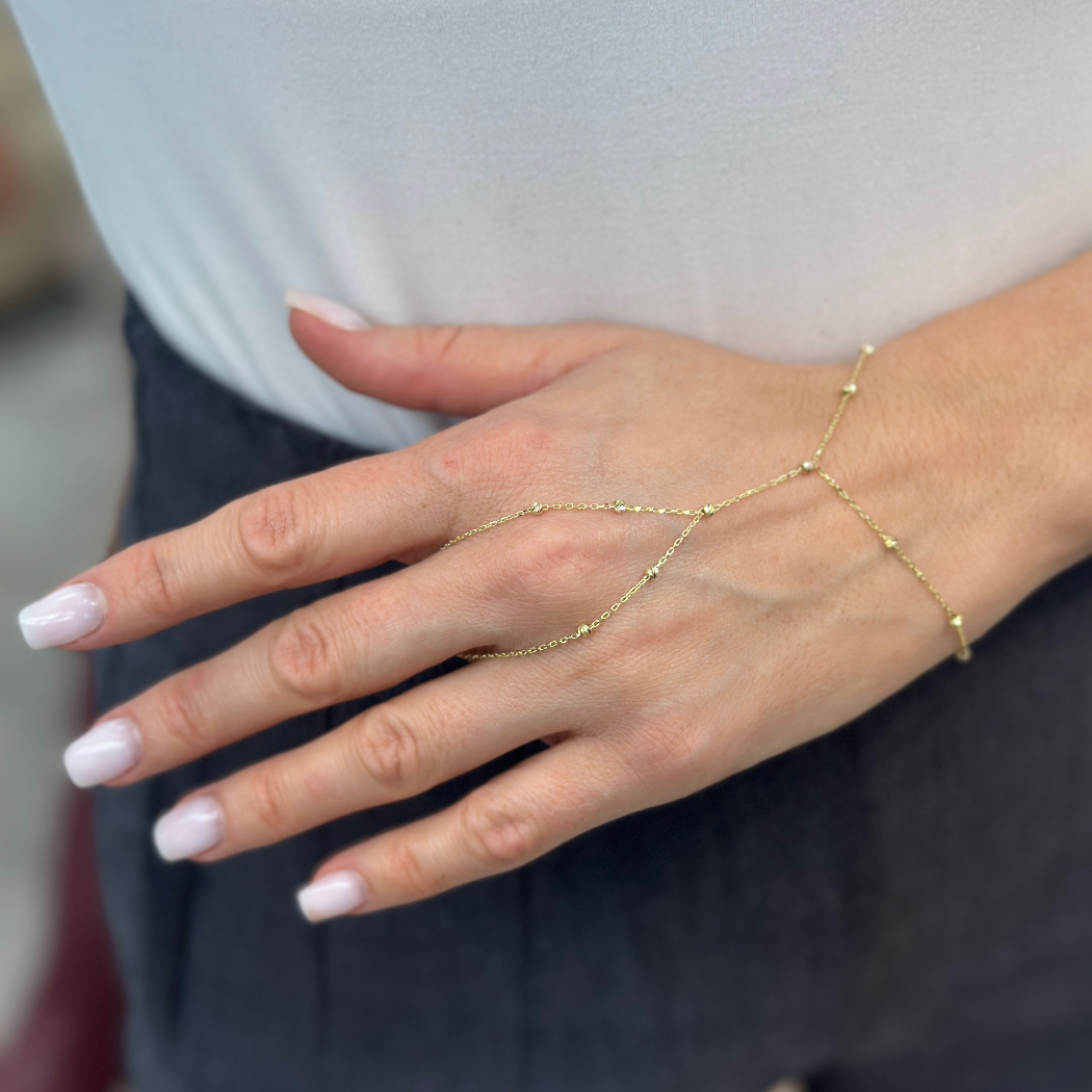 Dorika Handkette – 585er Gelbgold