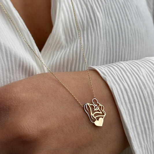 Mutter Kind - Kette - 585er Echtgold - Elina Gold