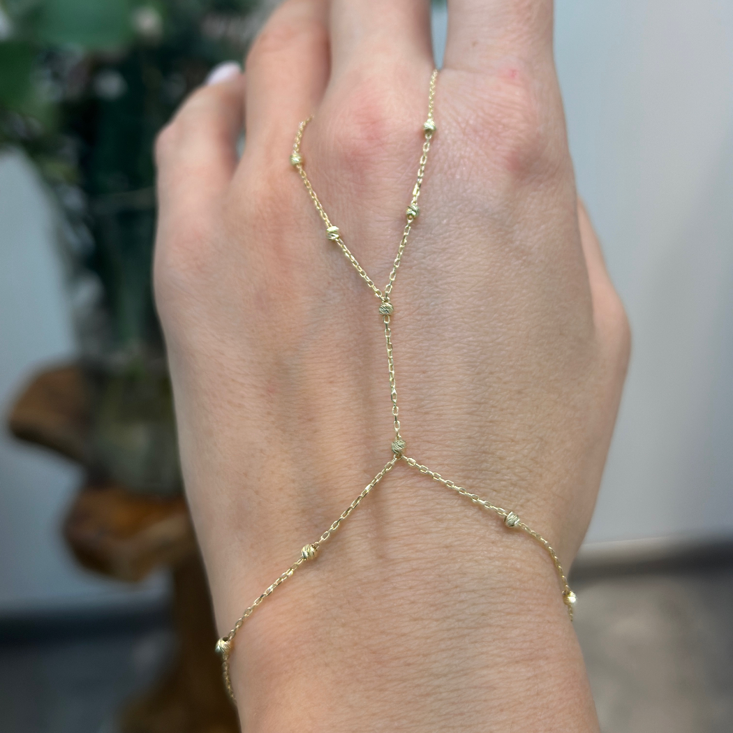Dorika Handkette – 585er Gelbgold