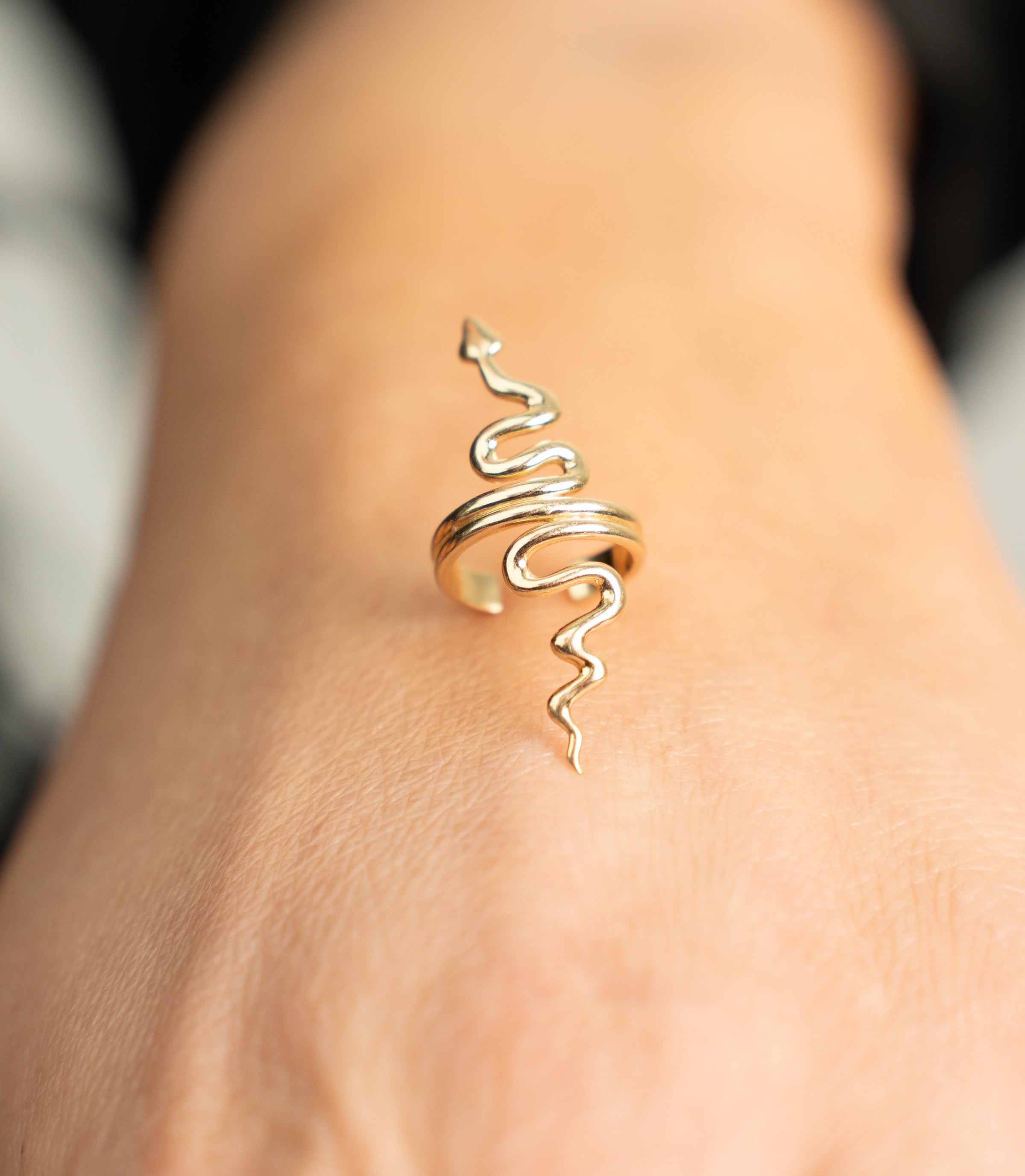 Schlangen Clip Ohrring