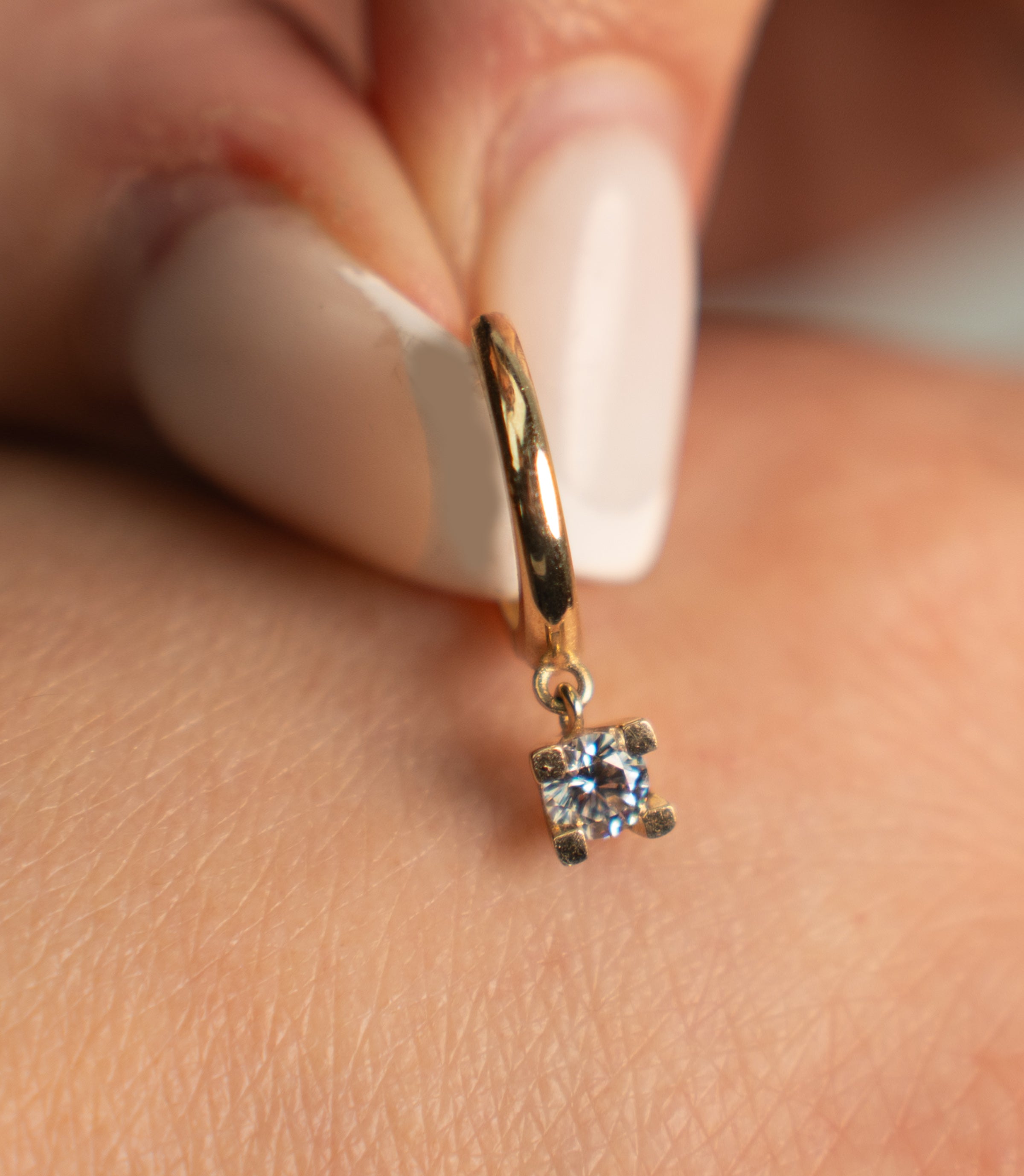 Baguette Hänger Creole – Ohrring