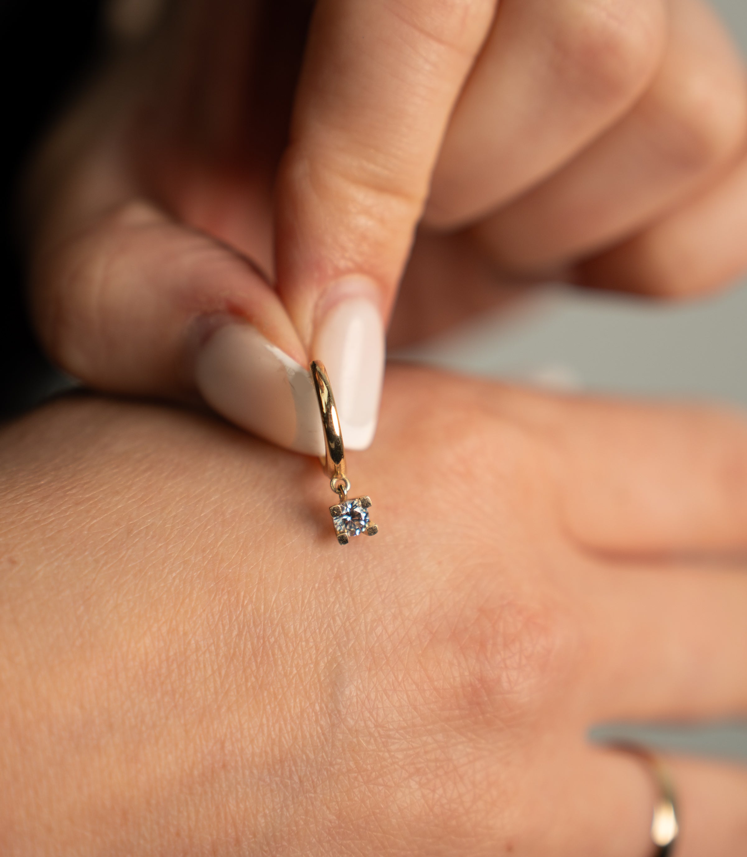 Baguette Hänger Creole – Ohrring