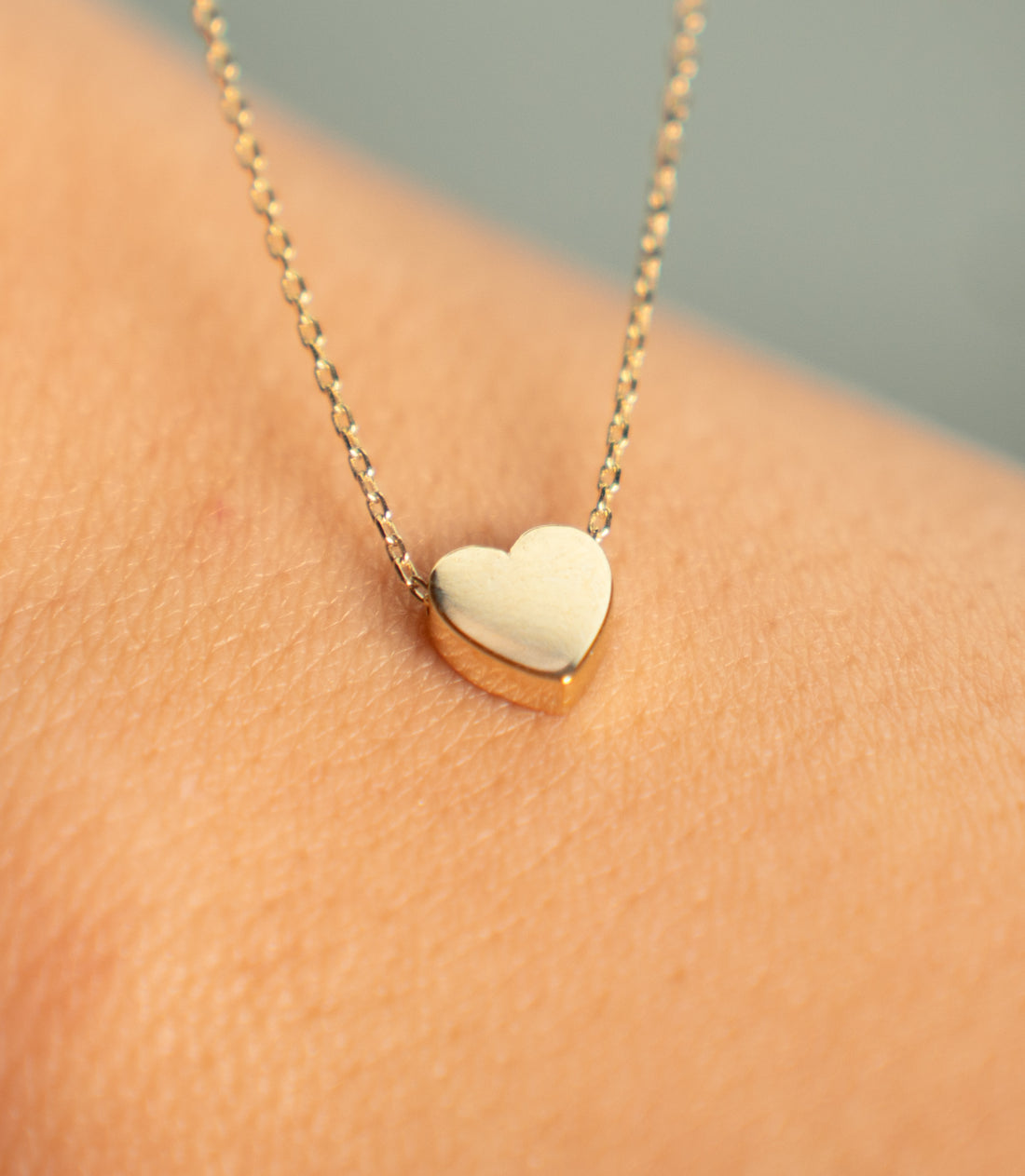 Herz Filigran Kette – 585er Gold