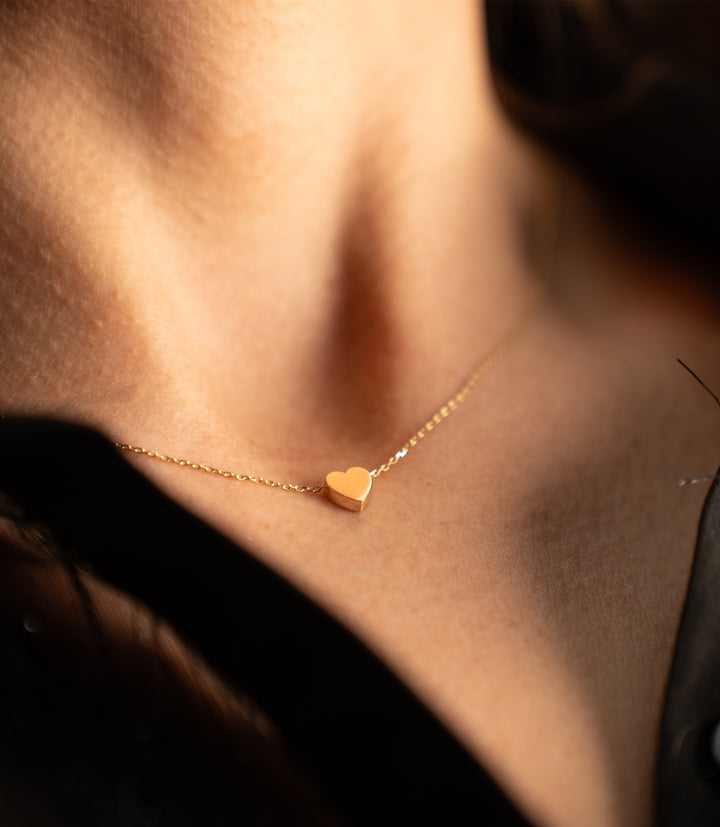 Herz Filigran Kette – 585er Gold