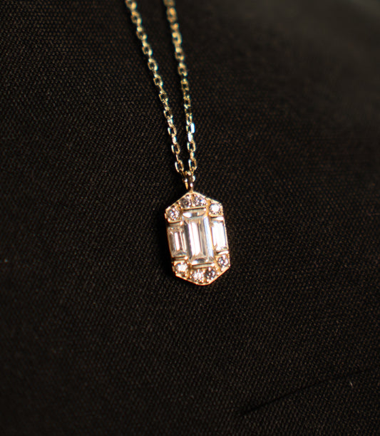 ''Baguette Fantasy''-Kette - 585er Gold - Elina Gold